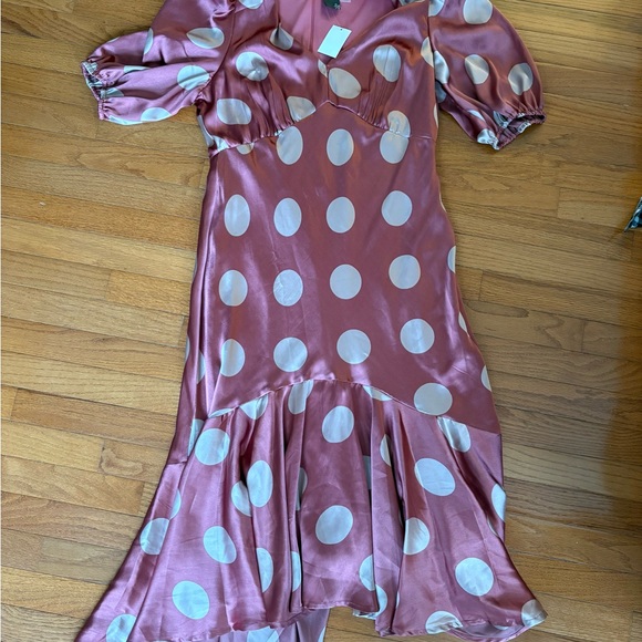 Taylor Dresses Pink Polka Dot Dress - Picture 1 of 2